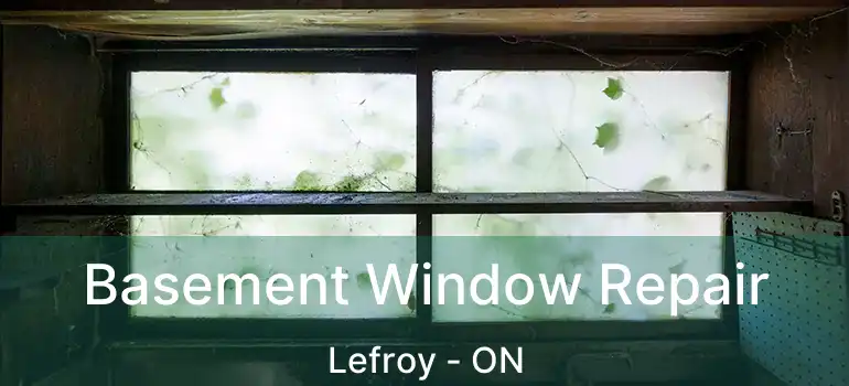  Basement Window Repair Lefroy - ON