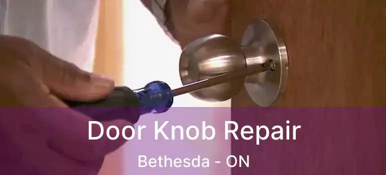  Door Knob Repair Bethesda - ON