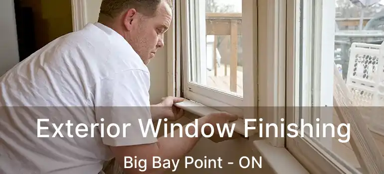  Exterior Window Finishing Big Bay Point - ON
