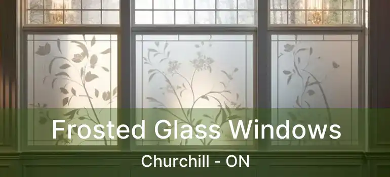  Frosted Glass Windows Churchill - ON