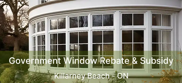  Government Window Rebate & Subsidy Killarney Beach - ON