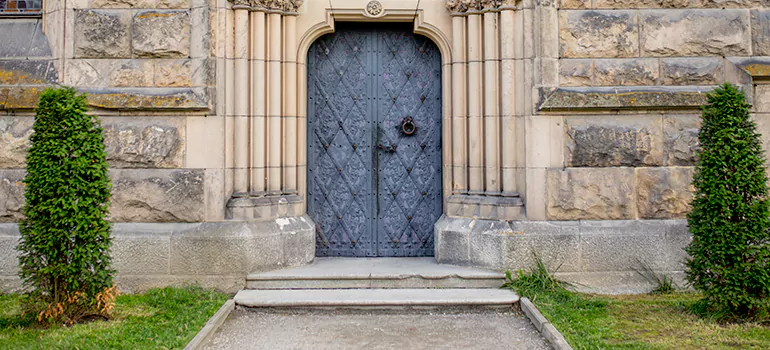 Traditional Double Front Doors in Innisfill, Ontario