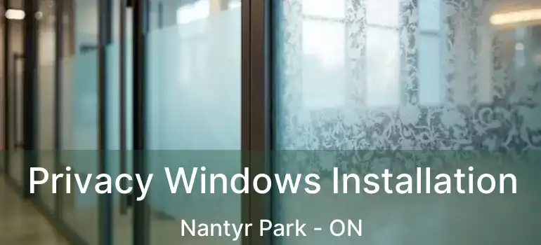  Privacy Windows Installation Nantyr Park - ON