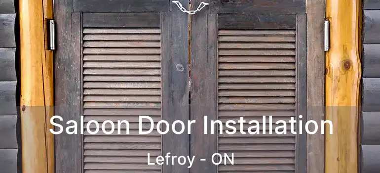  Saloon Door Installation Lefroy - ON