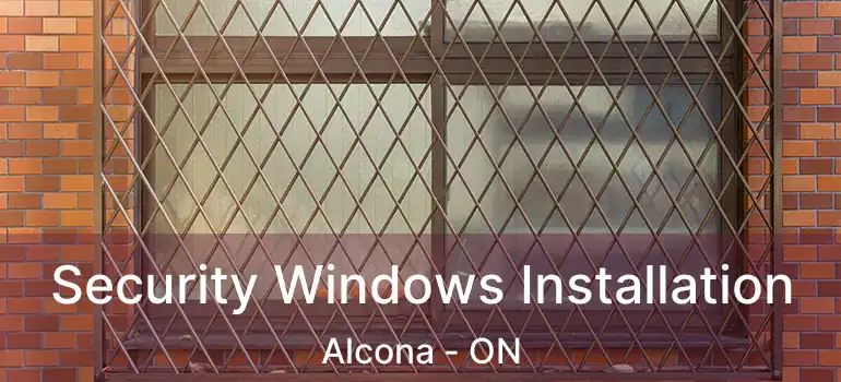  Security Windows Installation Alcona - ON