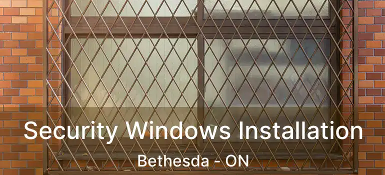  Security Windows Installation Bethesda - ON