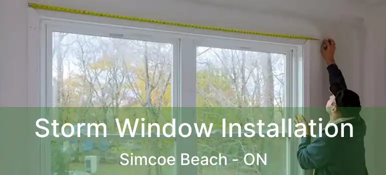  Storm Window Installation Simcoe Beach - ON