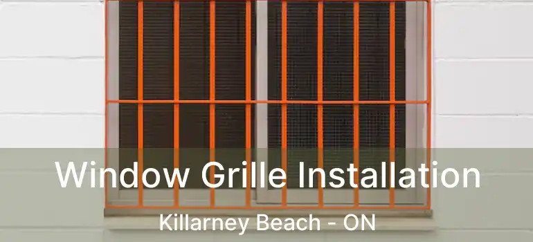  Window Grille Installation Killarney Beach - ON
