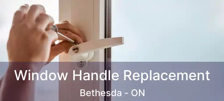  Window Handle Replacement Bethesda - ON