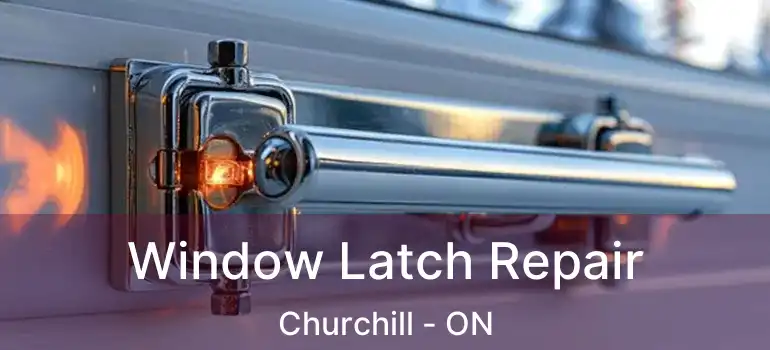  Window Latch Repair Churchill - ON