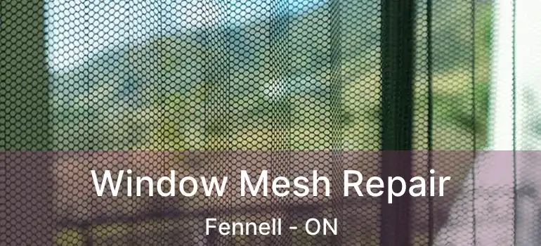  Window Mesh Repair Fennell - ON