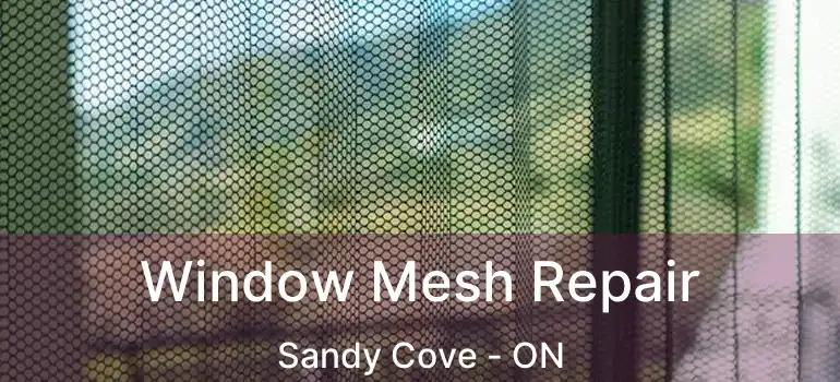  Window Mesh Repair Sandy Cove - ON