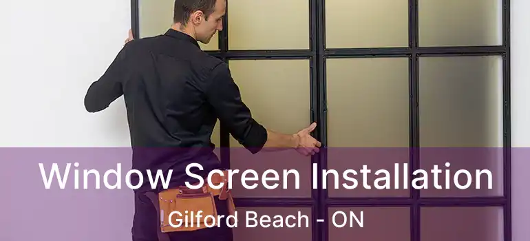  Window Screen Installation Gilford Beach - ON