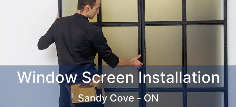  Window Screen Installation Sandy Cove - ON