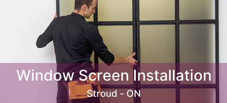  Window Screen Installation Stroud - ON